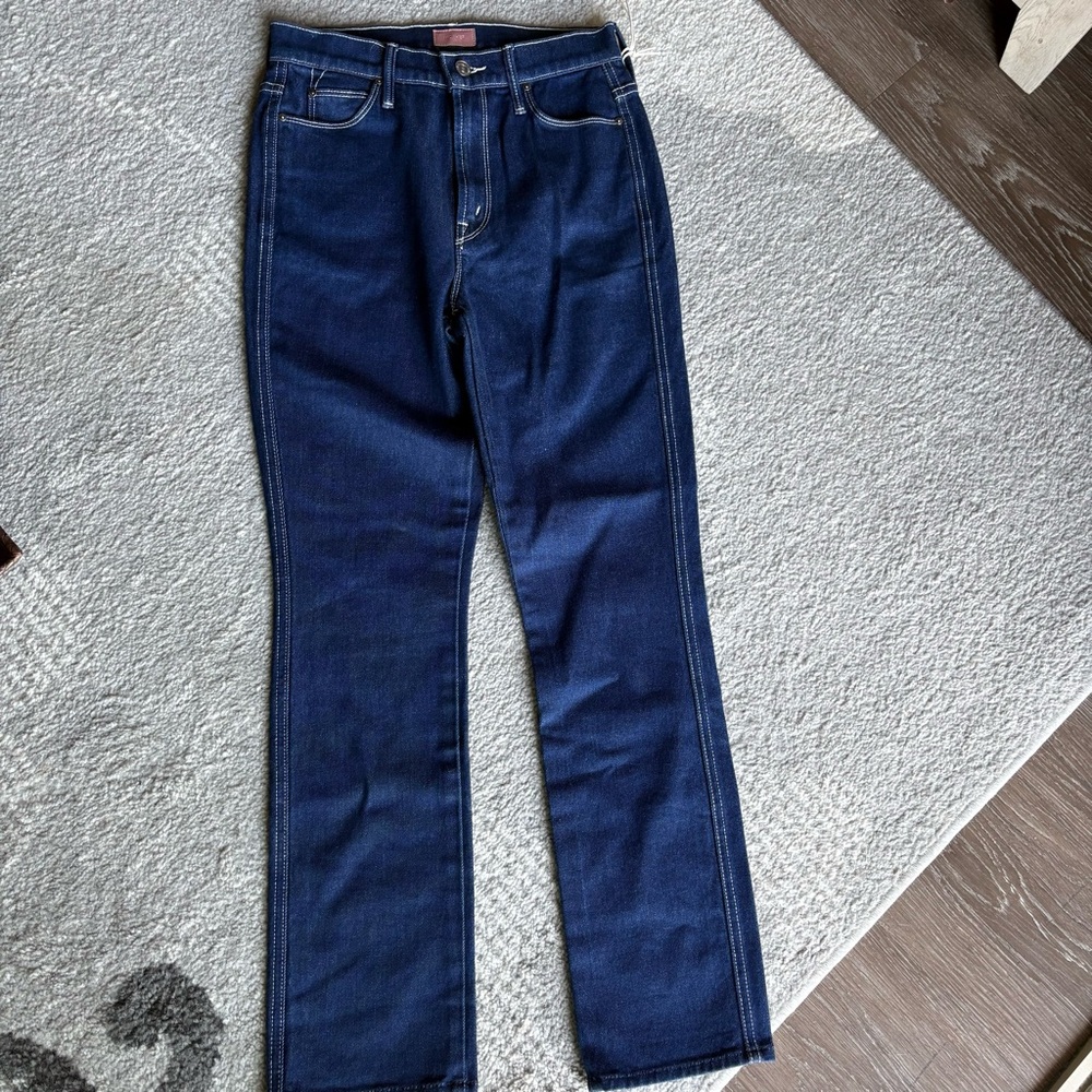 Mother The Double Dazzler Jeans dark wash w/light stitching - Womens 26